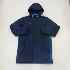 Adidas Men's Long Puffer Hoodie Jacket 105 Black