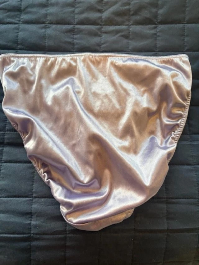 Vintage Victoria's Secret Second Skin Satin Panty XL Lavender Hipster - Image 2 of 4