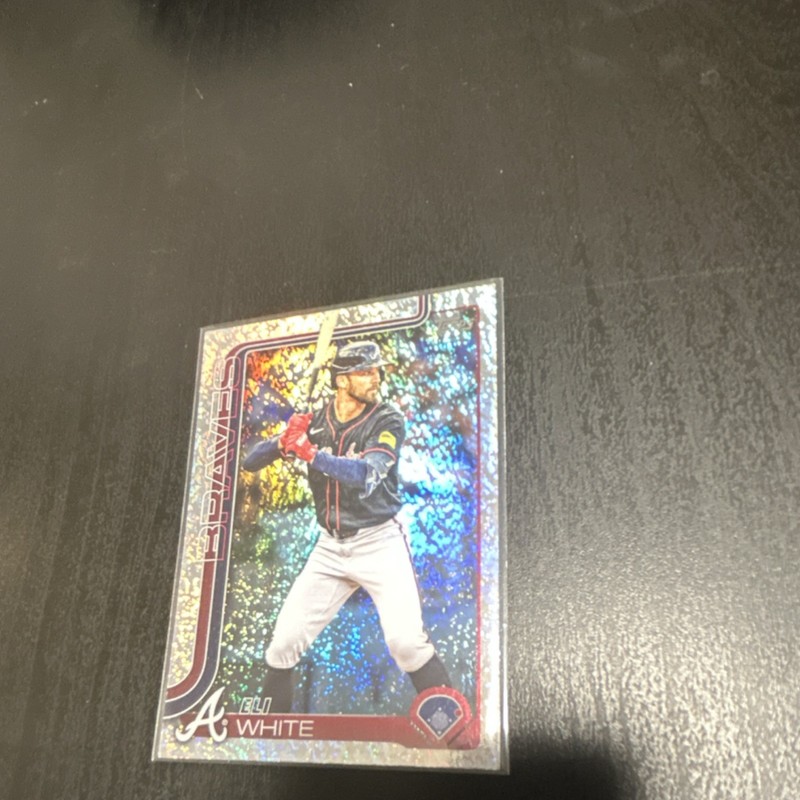 Topps Update 2025 Eli White Braves Parallel Rare Foilboard Refractor US189
