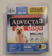 Advecta Ultra For Small Dogs, Repels Kills Fleas And Mosquitoes 4 Months