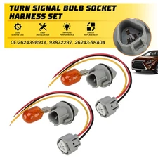 2PCS Headlight Turn Signal Bulb Socket Harness For Nissan Rogue Altima 2008-2020