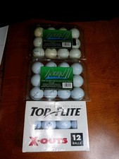 36 Golf Balls 24 Recycled 12 Top Flite X-outs