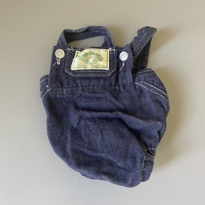 Vintage Cabbage Patch Kids CPK Doll Clothes Denim Overalls Romper Outfit Blue