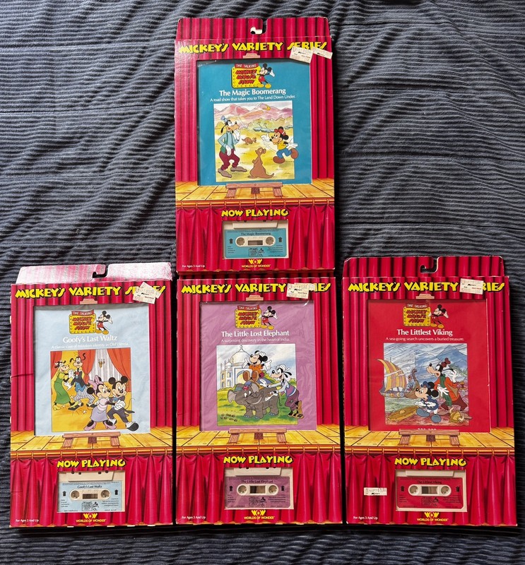 Mickeys Variety Series Book And Cassette (LOT OF 4) 