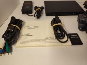 Sony PlayStation 2 PS2 Slim Black Console System Bundle SCPH-75001 W Cords