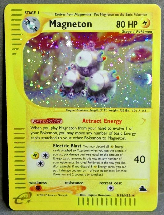 Pokémon Skyridge H18/H32 Magneton holo - near mint