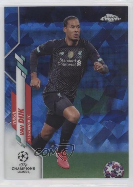 2019 Topps Chrome UCL Sapphire Edition Image Variation Virgil Van Dijk #50 0j7l