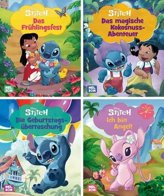 Nelson Mini-Bücher: 4er Disney Lilo & Stitch 5-8 | Box | Nelson Mini-Bücher