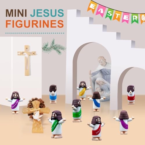 Little Jesus Figurines Mini Jesus Figures Pocket Jesus Religious Gifts for - Bild 5 von 7