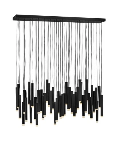 Fredrick Ramond FR49909 Black Harmony 45 Light 48"W Led Multi Light Pendant - Picture 1 of 12