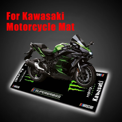 Workshop Mats For Kawasaki Motorcycle Bike Garage Carpet Pit Racing Mat ...