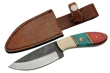 Rite Edge Redtail Hunter Fixed Knife 4.25 Stainless Steel Full Blade Wood Handle