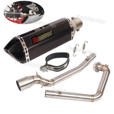 For Suzuki GSX150R GSX-R150 Header Link Pipe Exhaust Silencer Muffler Slip On 51