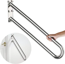 28" Stainless Steel Handrail 1-5 Steps 1.25" Tube Safety Grab Bar Indoor/Outdoor