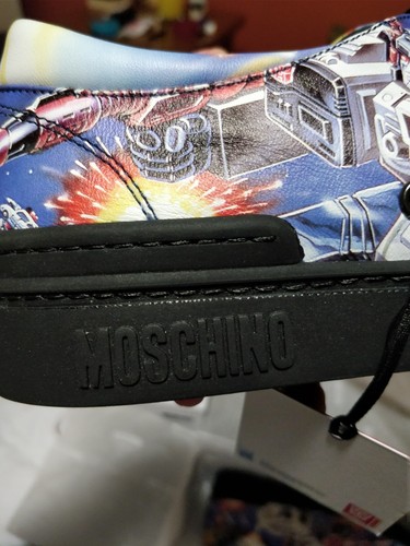 Love Moschino Men's Transformers Size 7-7.5 euro 40 Rare-Deadstock Authentic - Picture 5 of 11