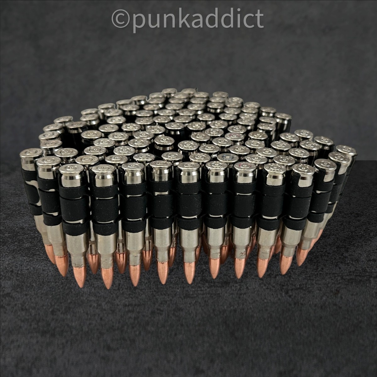 Metal Bullet Belt Nickel Brass Casing Copper Tip Bandolier Metal Bullet Belt Nickel Brass Casing Copper Tip Bandolier