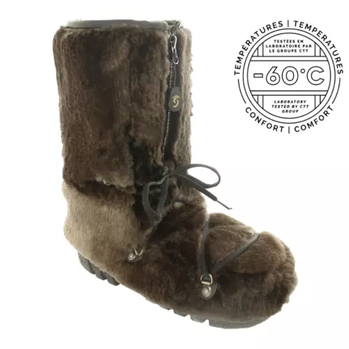 BRAND NEW BROWN SHEARED BEAVER FUR WINTER BOOTS BOOT MEN MAN eBay