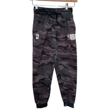 NBA Camo Sweatpants Drawstring  Pockets Boys Sizes M 10-12 Basketball Active