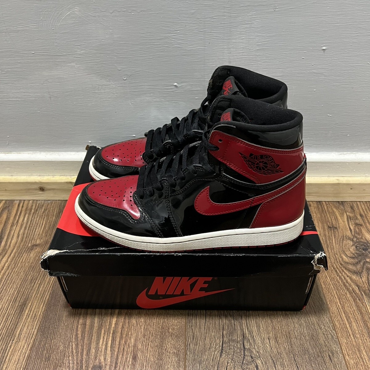 Jordan 1 Retro High OG Patent Bred | eBay UK