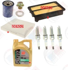 Tune Up Kit + 5QTS IDEMITSU ZEPRO 0W-20 Oil for Honda Civic 2.4L & Acura ILX