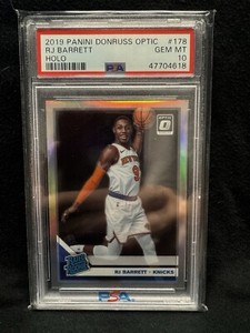 2019-20 Optic Rated Rookie Holo RJ Barrett PSA 10 Gem Mint #178 RC