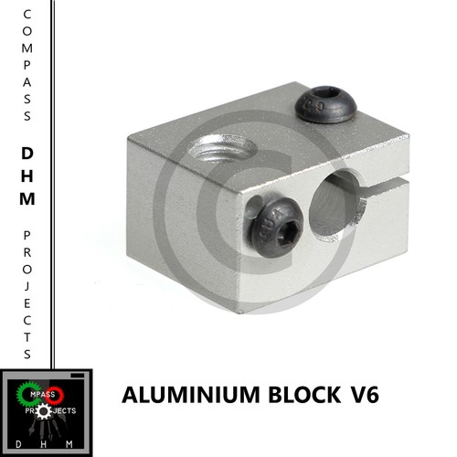 Heizung Alu-block e3d v6 - Extruder-block - RepRap prusa 3d Drucker
