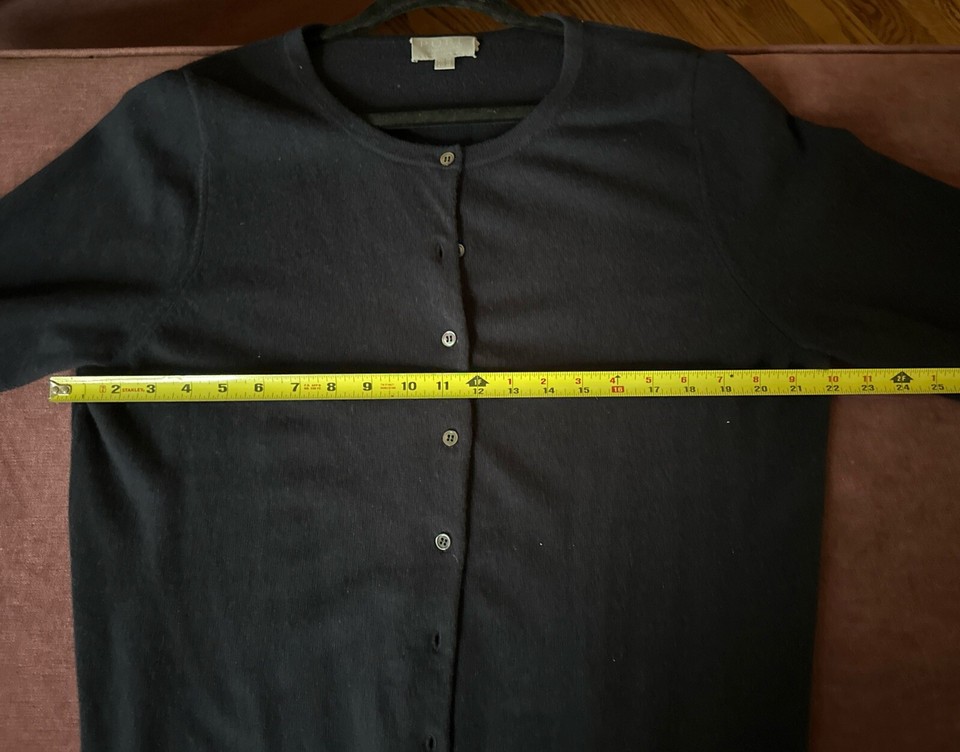 Pure Collection 100 Cashmere Navy Blue Cardigan Womens Sz 18 eBay