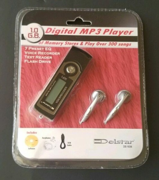 DelStar Digital Mp3 Player & Voice Recorder 1 GB Ds1036 for sale online