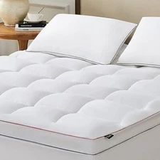 Homemate RV King Mattress Topper,1800TC Cooling Mattress Pad Cover Deep Sleep