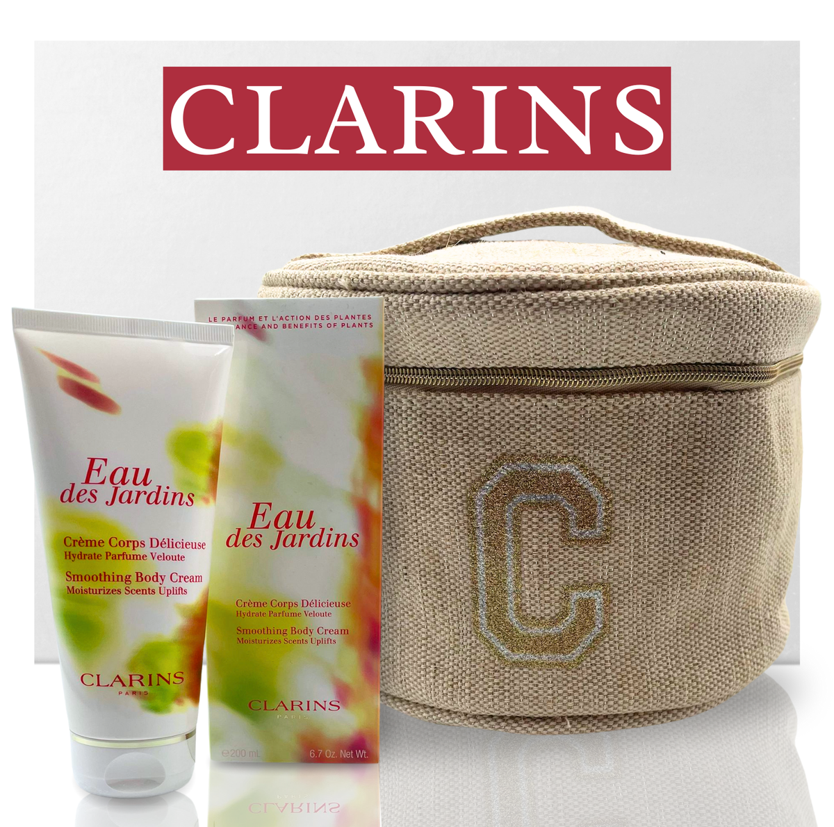 Clarins Eau Des Jardins Smoothing Body Cream 200ml New