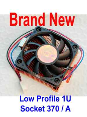EverCool Socket-370 Socket-A 1U Low Profile Copper CPU Cooler