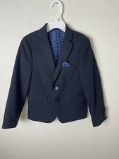 Tallia Baby Boys Solid Wool Blend Suit Navy Sz 5 MSRP 175