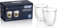 De Longhi Set 2 Bicchieri da degustazione Cappuccino 190 ml in vetro 5513284161