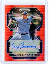 2022 Panini Prizm Draft FOTL Red Pulsar TREY DOMBROSKI Autograph AUTO RC 5/9