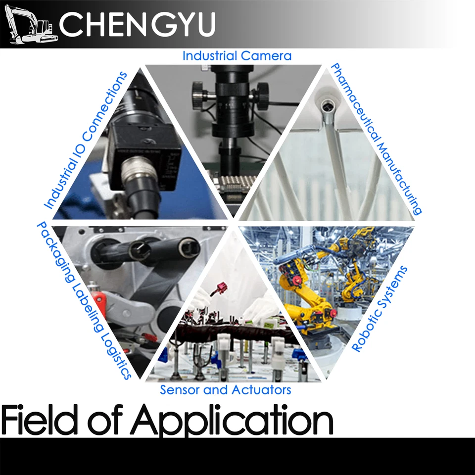 M12 4-Pin Right Angle Male & Female Panel Aviation Wire Connector 12mm IP67 - Image 4 of 4