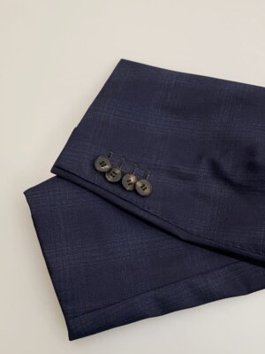 RING JACKET Suit/44/Wool/NVY/Check/U3SS03 | eBay