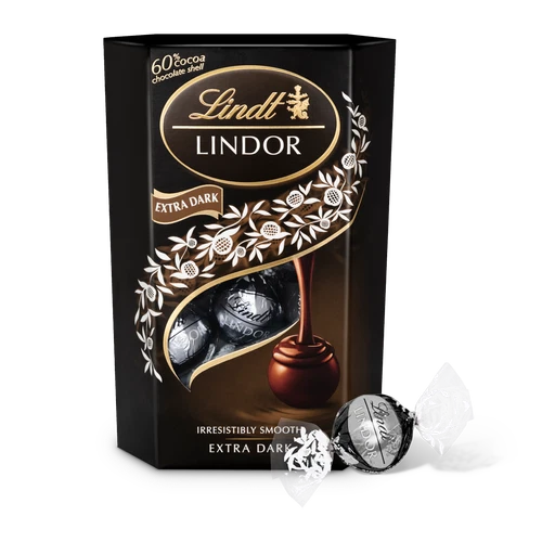 LINDT LINDOR - 200G - EXTRA DARK PRALINES SWISS CHOCOLATE CANDY EXCELLENCE