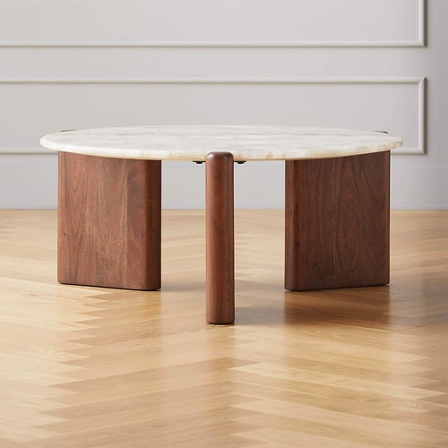 Scandinavian, Modern, Minimalist Marble Sormio Coffee Table - Bild 3 von 14