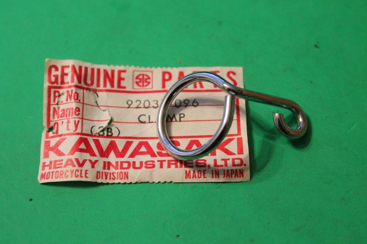 Kawasaki NOS NEW 92037-096 Cable Clamp S2 Mach II 1972-73 | eBay