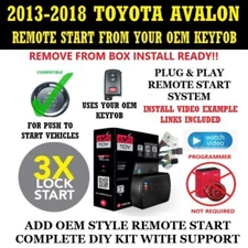 Remote Start Kit for 2013-2015 TOYOTA AVALON PTS Plug and Play 3X Lock