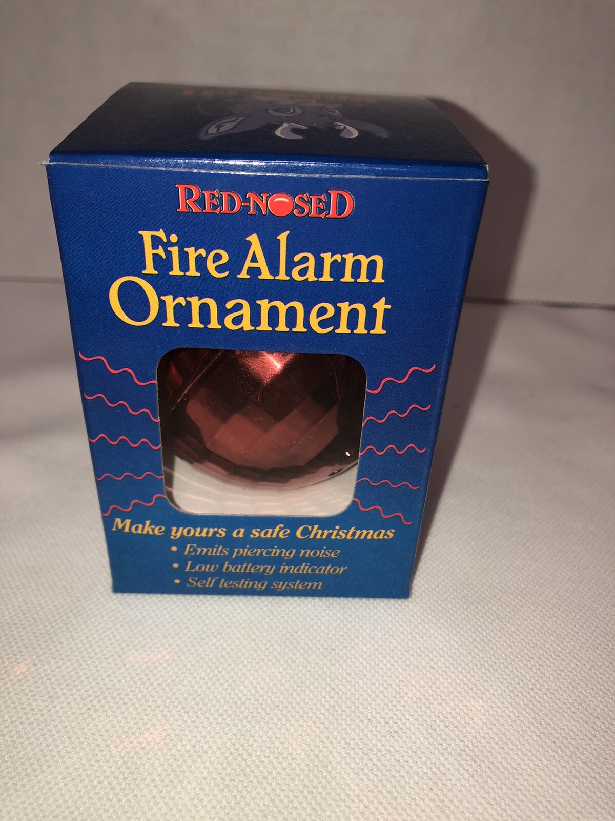 Vintage Montgomery Ward Rudolph Red Nosed Christmas Tree Fire Alarm