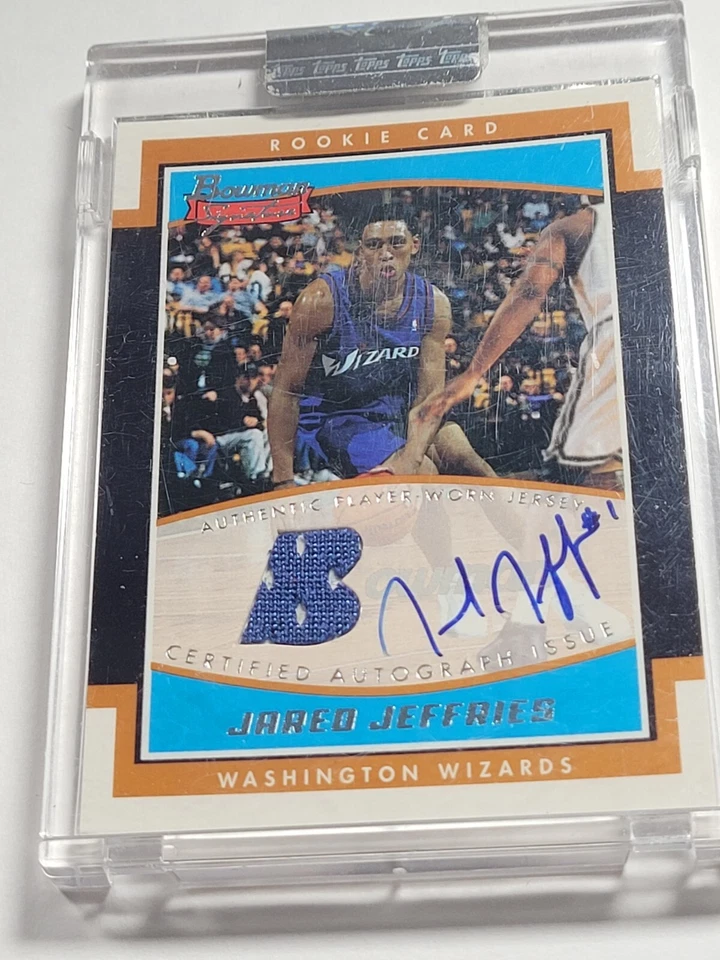 ДЖАРЕД ДЖЕФФРИС 2002-03 БОУМЕН ПОДПИСЬ ИЗДАНИЕ ДЖЕРСИ RC AUTO 254/999 запечатанный - Изображение 3 из 4