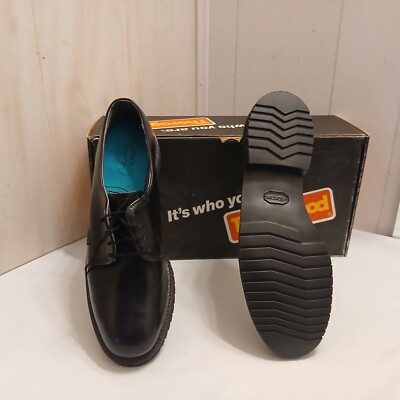 VTG Thorogood USPS Dress Shoes Size 8 VTG Thorogood USPS Dress Shoes Mens 10 D Black Leather Plain  main image 4