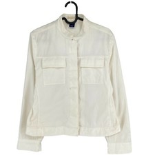 GAP Donna Giacca In Cotone Bianco Taglia S