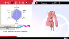 Pokemon Sword and Shield SWSH - Shiny 6IV Max EV Battle-Ready Lopunny
