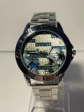 DALLAS COWBOYS NFL Team Star Logo Stainless Steel Watch !!!NEW!!!