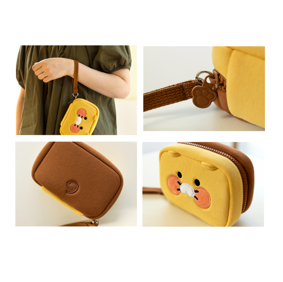 KAKAO FRIENDS Choonsik Face Multi Pouch 14 x 10cm Limited