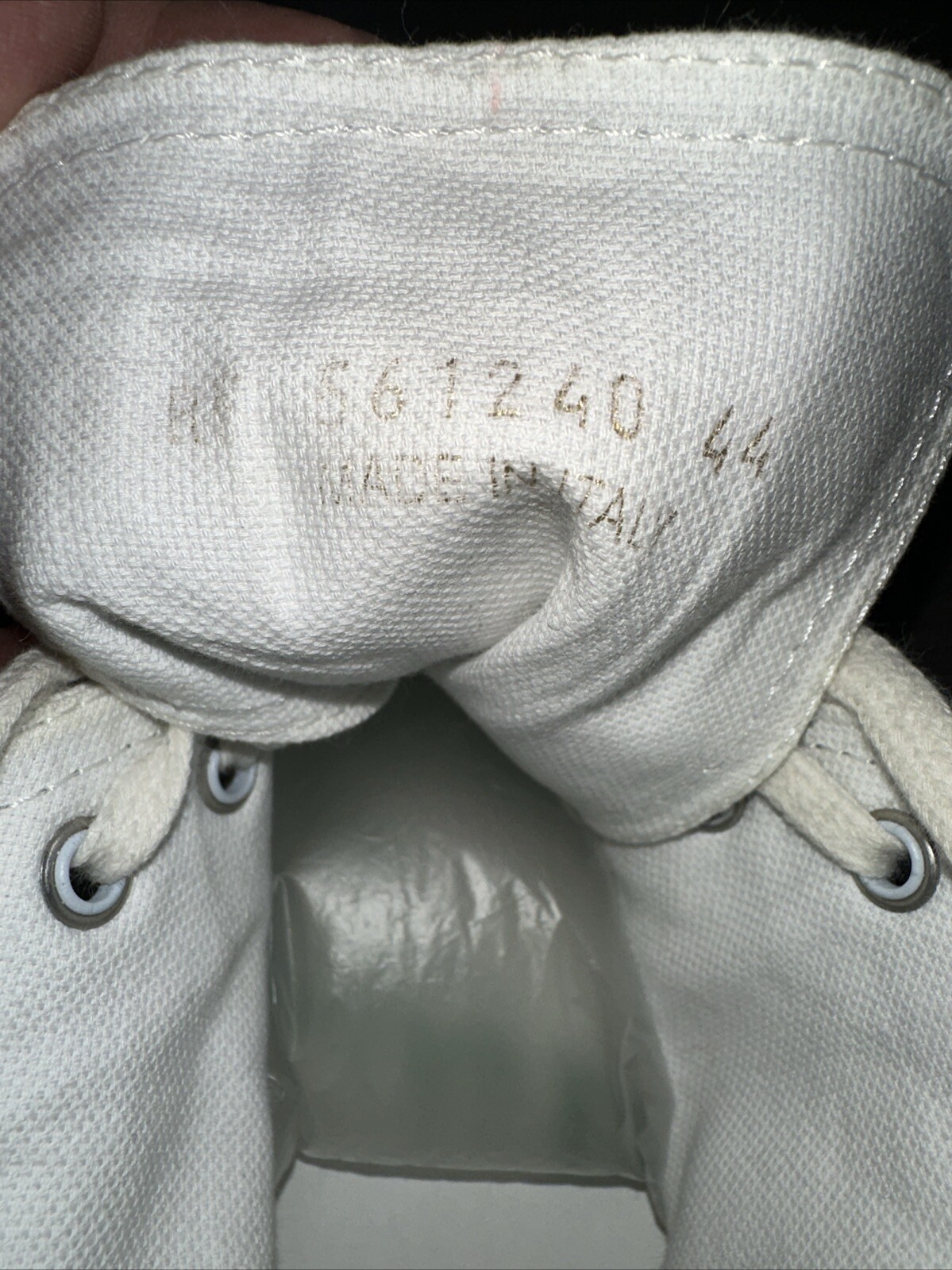 Autentici stivali da ginnastica Saint Laurent uomo bianchi alti design invecchiato 44