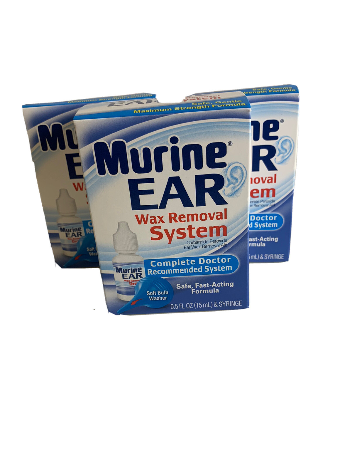 Murine Ear Wax Removal Aid System Safe FastActing Formula 0.5 Fl Oz