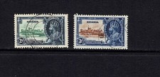 NIGERIA 1935 SILVER JUBILEE KING GEORGE V 2d AND 3d VERY FINE USED